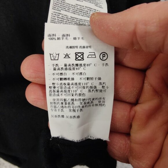 Emporio Armani Black Pure Virgin Wool Turtleneck Sweater Womens Size 40 US Small - Picture 9 of 10